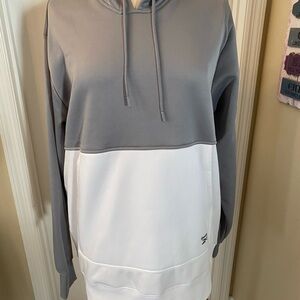 Reebok Two-Tone Gray and White Hoodie
